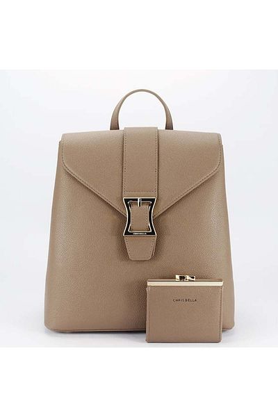 CHRİS BELLA Chris Bella Premium taupe backpack CB2423-3 M2