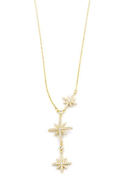 MBB ETİCARET North Star Y Necklace - Gold