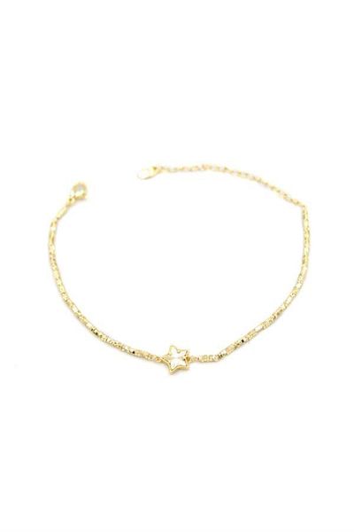 MBB ETİCARET Cube bead star bracelet - gold