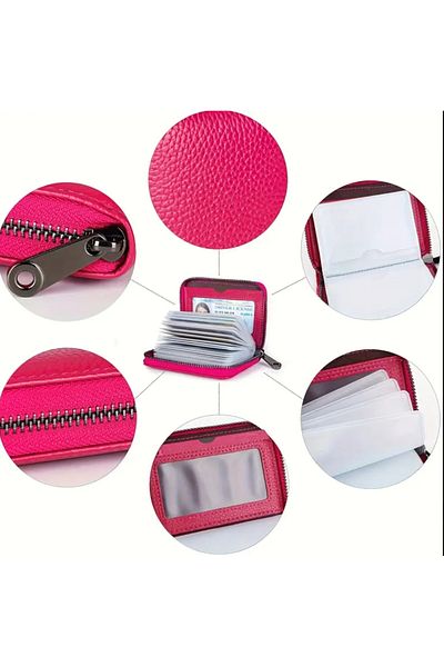 ORGANICYOU Shenzhen 6 Different Colors in One Item, This Credit Card Holder Wallet, Rfid for Security