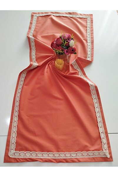 denizli hatırası Authentic Soft 100% Cotton Laced Runner 45X115 cm