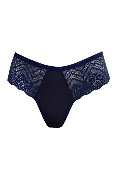 ioana boutique textile Brazilian Lace Panties, Ioana Boutique Textile, Blue, Size S