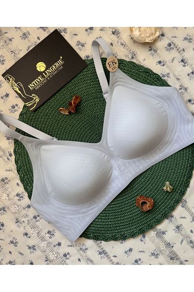 İntive Lingerie Aurora Imported Ice Silk (Ice-Silk) Ultra-Thin Comfortable Breathable Invisible Laser Seamless Bra