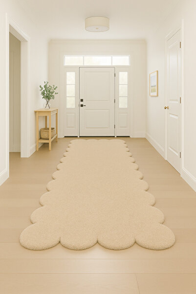 SOFT DECOR Modern Dekoratif Salon Halısı Çocuk Odası Yolluk Kaymaz Taban Halı