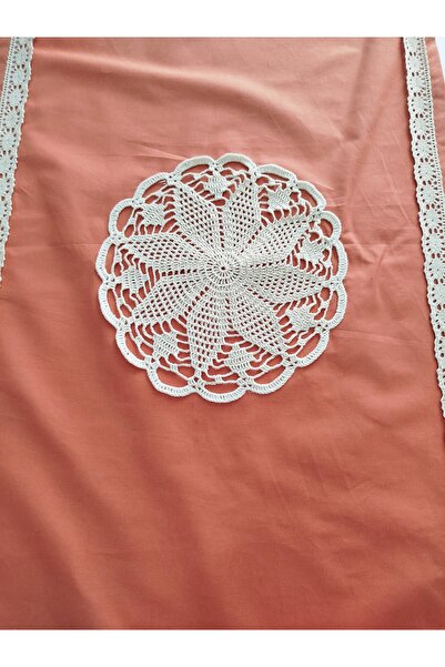 denizli hatırası Authentic Handmade Soft 100% Cotton Laced Runner 45X115 cm