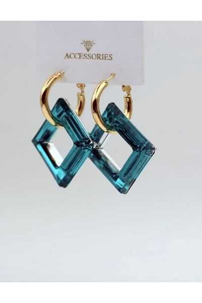 DOĞALYA Women's Crystal Earrings