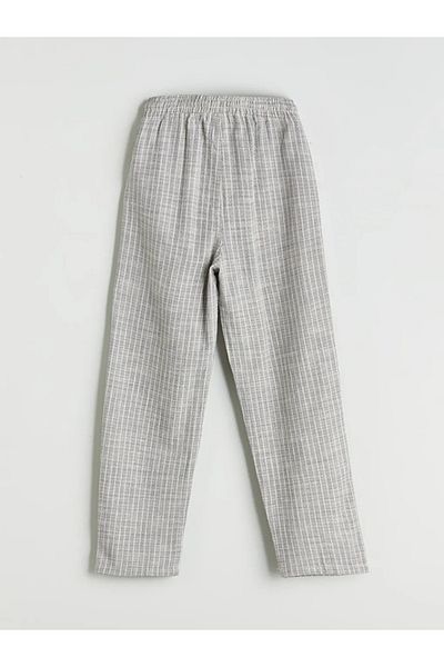 LC Waikiki Lcw Kids Blue Elastic Waist Muslin Boy's Trousers