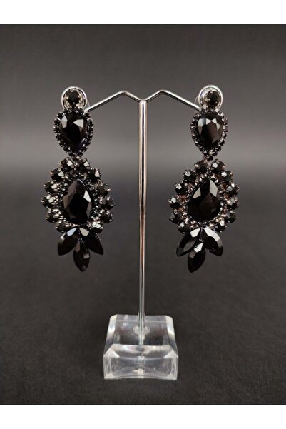 Hobigram Mor Taşlı Şık Düğün Kına Küpesi – Kadın Aksesuar Takı Seti Zarif Abi...