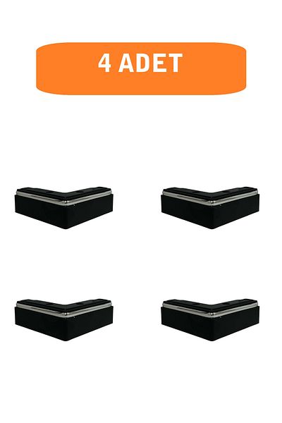 HOMDEP Sofa Armchair Tv Unit Console Upgrade L Model Plastic Leg Black 5cm 4 Pieces
