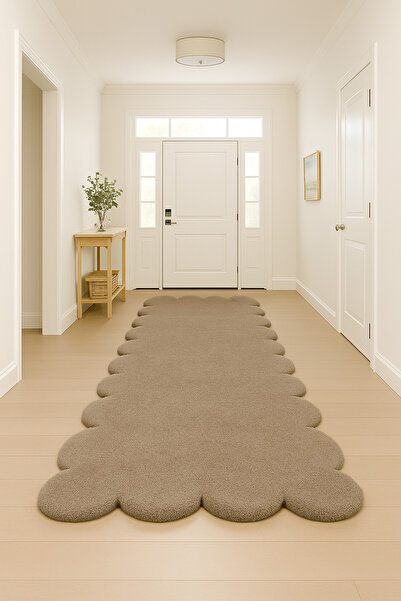 SOFT DECOR Modern Dekoratif Salon Halısı Çocuk Odası Yolluk Kaymaz Taban Halı
