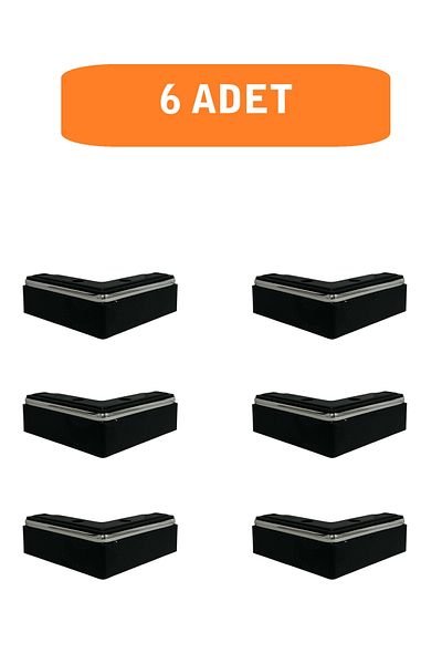 HOMDEP Sofa Armchair Tv Unit Console Upgrade L Model Plastic Leg Black 5cm 6 Pieces