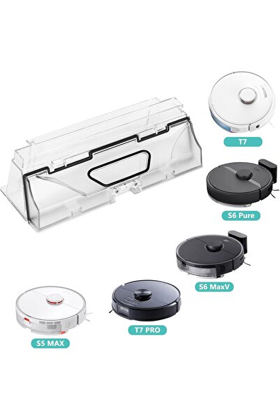 RotRever Ανταλλακτικά για το Roborock S5 Max/S6 MaxV/S6 Pure/T7/T7 Pro Συμβατό 1 τεμάχιο δοχείο σκόνης 2 τεμάχια φίλτρου Hepa