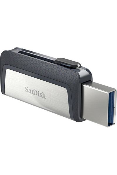 TREND سانديسك SDDDC2-128G-G46 ذاكرة فلاش USB مزدوجة 128 جيجابايت من النوع C 3.0