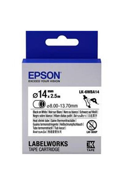 TREND Epson Lk-4Yba5 Black on Yellow Macaron (3-5.7 mm Diameter) 2.5 Meters
