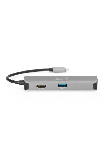 TREND ديجيتالس DA-70891 USB نوع C 5 منافذ (USB-C) ™   قاعدة الشحن، 5 منافذ) × منفذ USB 3.0 2 × قارئ بطاقات (SD-Mic)