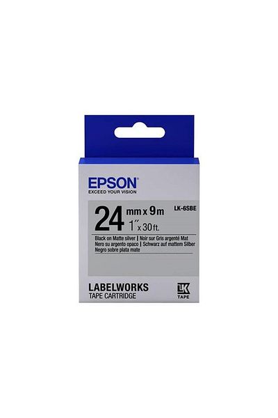 TREND Epson Lk-6Sbe Black on Silver 24mm 9Meter Label