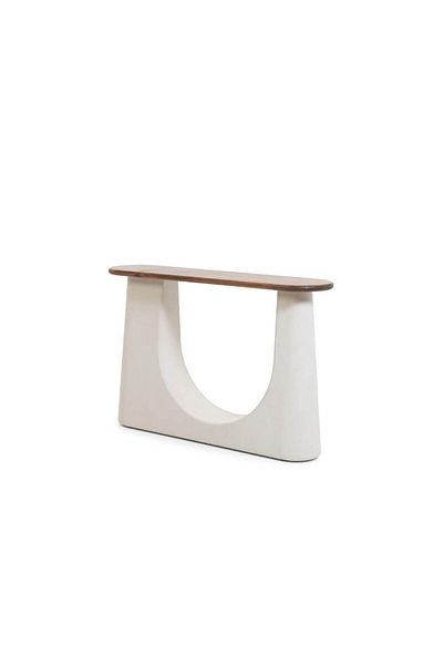 ket furniture "Arc" console table, with an elegant architectural design that combines solidity and simplicity.