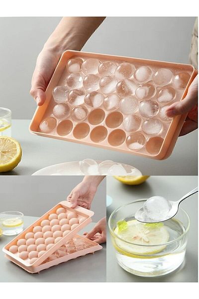 Mode Cool Easy to Remove Ice Cooler Container Practical Round Ice Cooler Ice Ball Container