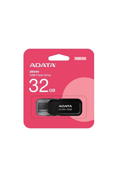 TREND ذاكرة فلاش سوداء من نوع Adata AUV240-32G بسعة 32 جيجابايت و USB2.0