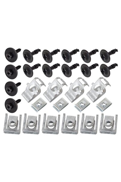 Autowag Set 28 cleme / suruburi / saibe fixare scut motor Audi A4 B8 2007 - 2015 / Audi A5 8T 2007 - 2017