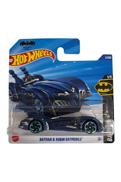 HOT WHEELS Masinuta metalica Hot Wheels Batman Robin Batmobile Albastru 1:64 2025