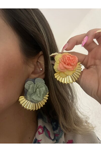 MyladyAccessoriess تفصيلات من التول باللون البرتقالي الزهري