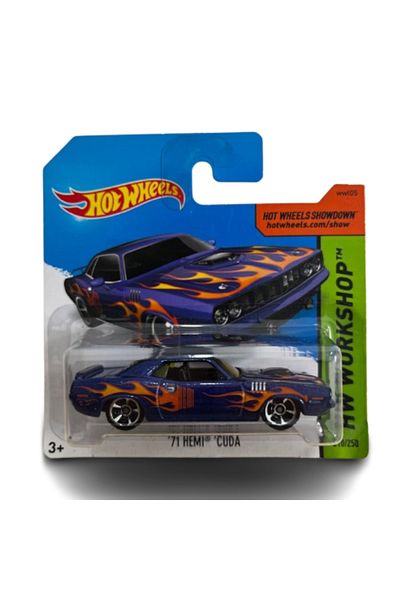 HOT WHEELS Masinuta metalica Hot Wheels, '71 Hemi Cuda, Colectia 2015, 1:64, Mov