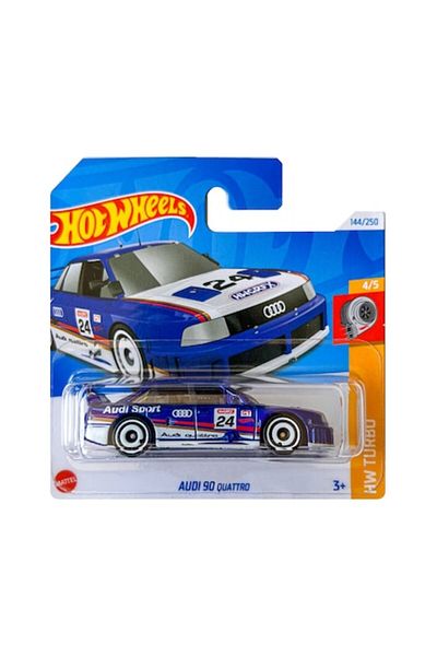 HOT WHEELS Masinuta metalica Hot Wheels, Audi 90 Quattro, 1:64, Albastru