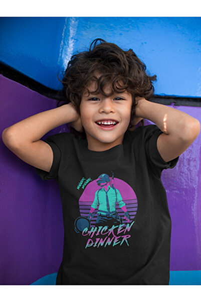 SEVBANO Design Pubg Printed Unisex Gaming Kids T-Shirt (1-12 Years)