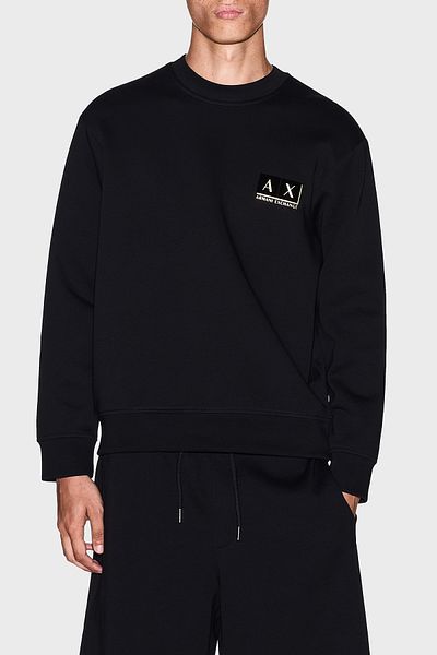 Armani Exchange Cotton Regular Fit Crew Neck Logo Sweat Men's Sweat Xm001892 Af10818 Mc004