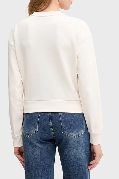 Armani Exchange Logo Printed Cotton Relaxed Fit Crew Neck Crop Sweat Sweat Xw001451 Af108