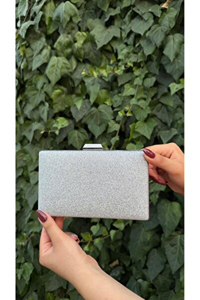 BRAVE BAG حقيبة سهرة مربعة الشكل من الفضة