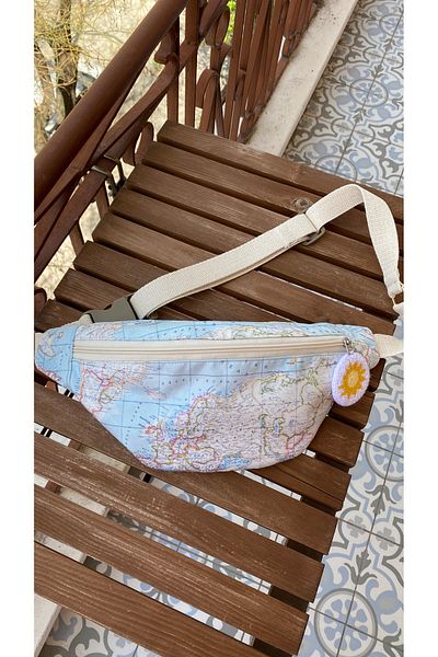 TALKING DREAMS World Map Patterned Waist Bag