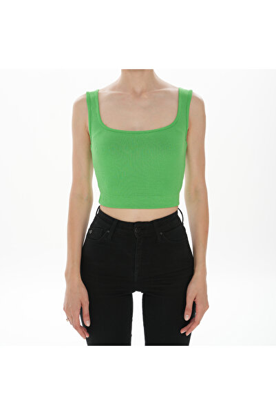 YEŞİL BEL LASTİKLİ CROP