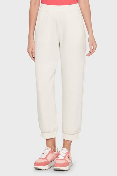 Armani Exchange بنطلون رياضي مريح بقصة مطاطية وأكمام مطاطية مع شعار XW001011 AF16111 U10