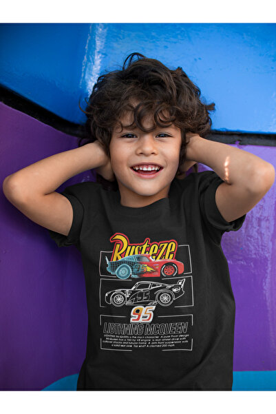 SEVBANO تي شيرت لايتنينج ماكوين 95 مطبوع للجنسين من سيارات كارتون للأطفال (1-...