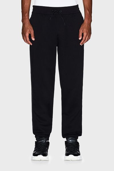 Armani Exchange Logo Stretch Cotton Regular Fit Normal Waist Jogger Pants Men's Trousers Xm001301