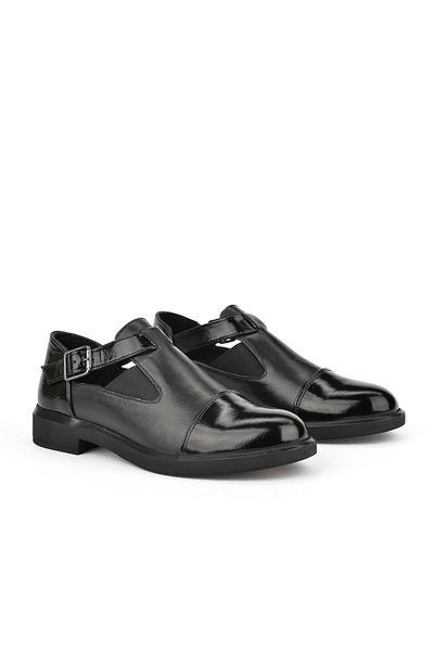 Ziya , Women's Genuine Leather Shoes 1531050Z26103402K Black