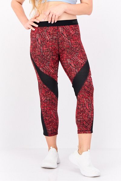 Nike Women Sportswear Fit Brand Logo Outdoor Crop Leggings, Black