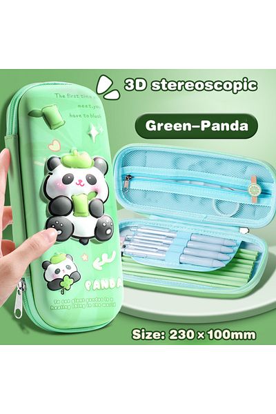 Choice B 3D Capybara Pencil Case Drop Resistant Waterproof Student School Supplies Large Capacity Multifun.