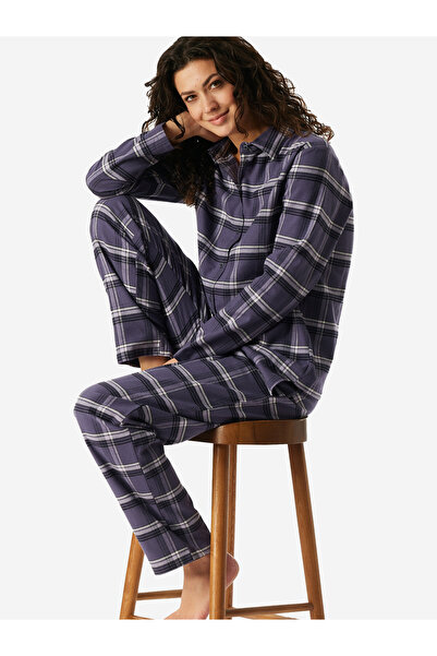 Schiesser Pyjama Selected Premium Warming Schlafanzug Schlafmode Bequem