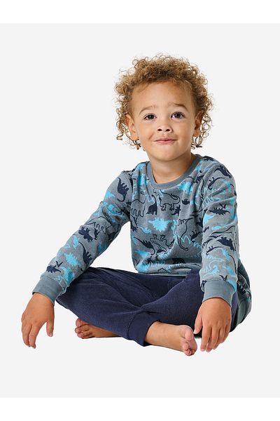 Schiesser Pyjama Boys World Schlafanzug Schlafmode Bequem