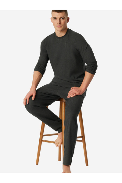 Schiesser Pyjama Selected Premium Warming Schlafanzug Schlafmode Bequem