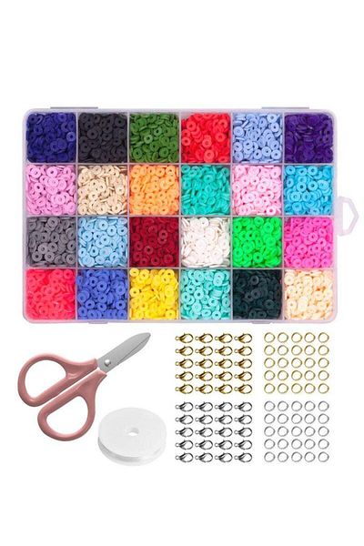COOYA 24-grid DIY Bracelet Bead Set, Various Colors and Shapes, Free Combination, for Various Occasions