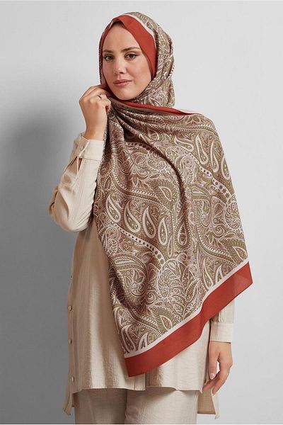 Alvina Ethnic Patterned Shal 4472