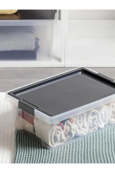 Tatay Hinged Handle Multipurpose Stackable Storage Box with Lid 7 Liter