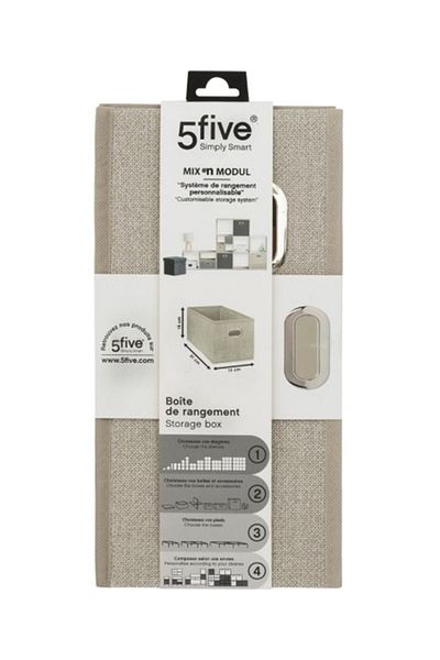 Five Simply Smart High-Quality and Durable Storage Box 15 x 31 cm