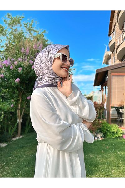 Modakaşmir Mk Cotton Scarf - Lilac-Purple