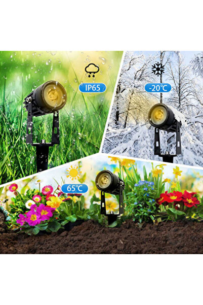 Generic Aluminium IP65 Waterproof Solar Landscape LED Spotlight
