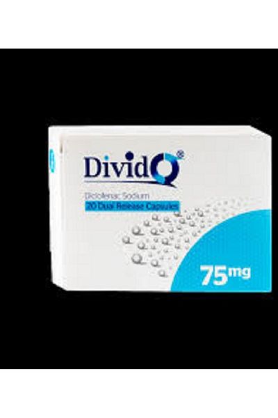 TABUK PHARMACEUTICALS DIVIDO 75MG 20 DUAL RELEASE CAPSULES